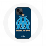 Coque pour Iphone 14 Olympique de marseille OM logo bleu - Maniacase