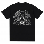 Vintage Queen Rock Music Band Graafilise tr&uuml;kiga T-s&auml;rk Moodne vabaaja kaelusega l&uuml;hikeste varrukatega, naiste T-s&auml;rk 4XL
