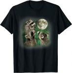 Three Raccoon Moons Unisex T-s&auml;rk S