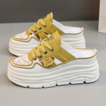 Naiste hingava platvormiga Mule tossud &ndash; mugavad n&ouml;&ouml;riga suvekingad 37 kollane