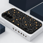 P&otilde;rutuskindel pehme TPU &uuml;mbris Samsung S24 Ultra S23 Plus S22 S21 A54 A53 A34 Leopard mustriga kaelapaela telefoni kate Samsung S24 must