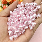 Lihtsad moodsad DIY ehted lahtiste helmeste valmistamisel Loominguline k&auml;sitsi valmistatud materjal auguga virsiku s&uuml;damega 10,1*8,8 mm akr&uuml;&uuml;list 100 tk v&auml;rvilised peened ehted roosa