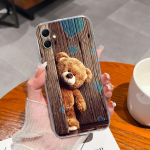 Telefoni kate Samsung S24 Plus A35 A05S Xcover 7 S23 FE A34 A55 kaitseraua l&auml;bipaistev silikoon pehme super p&otilde;rutuskindel Starry Sky Bear korpus Galaxy jaoks Samsung A05