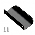 S&otilde;rmega t&otilde;mmatava kapi k&auml;epide Roostekindel poleeritud pind, &uuml;mardatud servaga s&otilde;rmkapi t&otilde;mmatav varjatud k&auml;epide 8 cm must