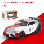1/32 skaala Toyota Supra GT survevaluga miniautomudeli m&auml;ngus&otilde;iduk heli ja valgusega lastele kingituste kogumiseks 1/32-Size:15.2*6.2*4.8cm h&otilde;be