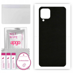 apgo Protective Skin Sticker for the back compatible with Samsung Galaxy M12, Wrap Film, Foil, Vinyl - Pattern Matrix