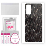 apgo Protective Skin Sticker for the back compatible with Honor 30, Wrap Film, Foil, Vinyl - Pattern Carbon Black Pixel