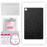 apgo skin sticker film foil vinyl for the BACK compatible with Lenovo Tab M8 (FHD), scratch-resistant, easy to install - Black Honeycomb