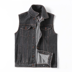 Denimvest Suur Suurus 5xl 6xl 7XL Br&auml;nd S&otilde;jav&auml;eline Denimvest Meestele V&auml;ljas Puuvill Mitme Taskuga Varrukateta Džinsjakk Taktikaline Vest Mantel M