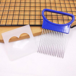 Puuvilja vidin K&auml;ep&auml;rane roostevabast terasest sibulahoidja Kartuli ohutu keedut&ouml;&ouml;riistad viilutaja l&otilde;ikamise abivahend valge