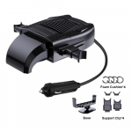 Kaasaskantav autosoojendi, 12 V kiire soojendus- v&otilde;i jahutusventilaator 360 kraadi p&ouml;&ouml;rleva peaga, 2-&uuml;hes must