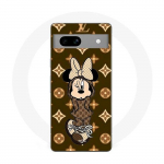 Coque maniacase pour Google Pixel 7a minnie Disney Lv marron