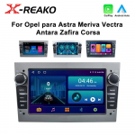 Reakosound 2 Din 7-tolline autoraadio Android Opel Vauxhall Astra Antara Meriva Vivaro Combo Signum Vectra Corsa G Carplay GPS WIFI jaoks 1+32CP