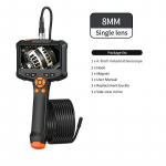 Uus 2,9 cm mikroobjektiiv 4,3 tolli HD1080P IPS-ekraaniga k&auml;eshoitav t&ouml;&ouml;stuslik endoskoopkaamera IP67 veekindel, mis sobib igasuguste kitsaste torude jaoks 1M Single Lens