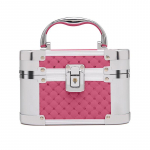 Mini alumiiniumsulamist reisimeigikott lukuga kaasaskantava kosmeetika k&uuml;&uuml;nte t&auml;iustamise t&ouml;&ouml;riistakastiga meigikarbi peegliga kosmeetikakott