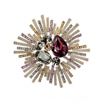 Unisex pross, lille kuju, kivist dekoor Retrokott &uuml;likond mantel krae m&uuml;ts sall kaunistus riided n&ouml;&ouml;pn&otilde;el pidu ballile pruut pulmar&otilde;ivad ehted hall