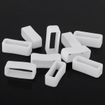 8mm Width White Silicone Wrist Holder , 0.79 x 0.24 inch