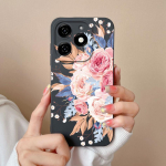 &Uuml;mbrised Tecno Spark 20 20C Pop 8 Pova 6 Pro Itel A18s A70 tagakaas P&auml;ris lilleline avokaado matt silikoon Pehme kaamerakaitse mood telefonikotid Tecno Camon 30 Premier
