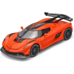 1/32 M&auml;nguautod Koenigsegg Jesko Valatud metallist, Koenigseggi kollektsioneeritav mudelauto, Valguse ja muusikaga Koenigseggi m&auml;nguauto tagasit&otilde;mbamine, Autode m&auml;nguasjad 1/32-Size:15*6.5*4cm