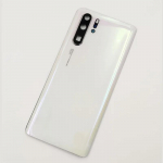 Huawei P30 Pro jaoks OEM A+ Uus Akukate K&otilde;va Tagakaas Uks Tagumine Korpuse Paneel + Kaamera Raam L&auml;&auml;ts + Liim LOGO p&auml;rl valge v&auml;rv