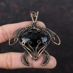 Nuummiidi Gemstone Ripats Vasktraadiga Keeratud Ripats Nuummiidi Vaskehteid K&auml;sit&ouml;&ouml; Kilpkonna Ripats Traadiga Keeratud Ehteid Kingitus Emale