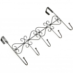 Eddya kott k&auml;ter&auml;tik mantel riidem&uuml;ts ukse kohal riidepuu 5 konksuga vannitoa riputatava nagi hoidja must