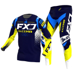 Motokrossi kampsun ja p&uuml;ksikomplektid v&otilde;idus&otilde;idu&uuml;likond Racer Gear Set Off-road MX Enduro MOTO meeste komplektid naiste m&auml;est allam&auml;ge mootorratta kombinatsioon L-34 blue