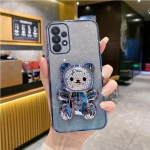 Infinix Note 40 armsa karuhoidiku kronsteini s&auml;rava kattega telefoni&uuml;mbris jaoks Infinix Note 40 Note40 Hot 40 Pro 40i aluse kate lnfinix Hot 40 sinine