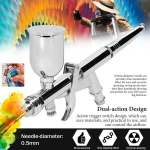 Aerograafikomplekt 0,5 mm &otilde;hupintsel 15 cm&sup3; v&auml;rvianumatega automudelile, isetegemiseks, maalimiseks, meigiks, k&uuml;&uuml;nemaalingute tegemiseks, koogikaunistamiseks, disainimiseks Spray paint pen h&otilde;be