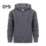 Meeste s&uuml;gistalvine kapuuts, &uuml;hev&auml;rviline n&ouml;&ouml;r pikkade varrukatega, suurte taskutega kapuutsiga retro &otilde;huke vaba igap&auml;evane vabaaja sporditopp M khaki