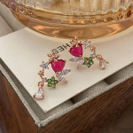 Flower Love Stud K&otilde;rvar&otilde;ngad Ankola Red Water Drop K&otilde;rvar&otilde;ngad Kerge Luksus Peen High Sense Hiina Uusaasta Tsirkoon k&otilde;rvar&otilde;ngad Naiste