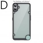 Mitte millegi jaoks CMF-telefon 1 l&auml;bipaistev kaitse&uuml;mbris, paks serv, p&otilde;rutuskindel pehme telefon, v&auml;rviline kate S N9B3 black-For Nothing cmf phone 1