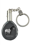 Icelandic Horse - pendant with a picture of a horse, crystal key ring in a gift box, unique gift by Art-Dog brand
