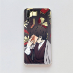 Bungo Stray Dogs TPU &uuml;mbris iPhone XR 7 8 14 15 11 12 13 X XS Pro Max Xiaomi Redmi 13C Note 9 Samsung A22 S23 S24 Ultra Plus VIVO jaoks Samsung A11 tuhmkollane