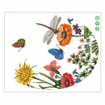 Tualettruumi kaane kleebised Isekleepuvad PVC kleebised Vin&uuml;&uuml;l Kunstkaunistus Loominguline Lille Rohi Liblikas Dragonfly Seinakleebised Eemaldatav Vannituba Buttefly