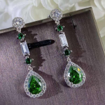 Disainer Fashion 925 Sterling Silver Jewelry 3A kuupmeetrist tsirkooniumoksiidist peok&otilde;rvar&otilde;ngas