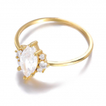 Trend Vintage lootoser&otilde;ngad naistele roostevabast terasest s&otilde;rmus Elegantne kullast kihlas&otilde;rmus Bague Femme ehted 7