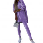 2 tk/komplekt naiste top p&uuml;kste komplekt kapuutsiga pikkade varrukatega l&otilde;hikuga kapuuts L