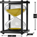 25,4 cm puidust liivakell mereliivaklaas k&auml;sitsi valmistatud 60 min unikaalne liivaklaas