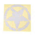 Star Adhesive Decals Autokleebised Mootorratta veekindel Decor Styling valge