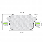 Auto esiklaas paksendatud lumekate K&uuml;lmumisvastane k&uuml;lmumisvastane talvine lumekate s&otilde;ltumatute k&otilde;rvaklappidega h&otilde;be