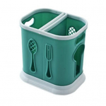 S&ouml;&ouml;gipulkade hoidik vee &auml;ravoolu suure mahutavusega vaigu ventilatsioon Ohutu lauan&otilde;ud lusikad hoiuhoidik k&ouml;&ouml;gi jaoks 2 Grid punane