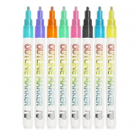 12.8.20 tk Highlighter pliiatsikomplekt Nailonkiust otsaga sileda tindiga pleekimiskindlad mittem&auml;&auml;rduvad uimastavad s&auml;delevad pliiatsid 8 Colors