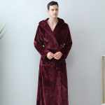 S&uuml;gistalvine paksendatud hommikumantel Coral Velvet kapuutsiga pidžaama Velvet &ouml;&ouml;s&auml;rk &ouml;&ouml;mantel paarile meestele naistele M(40-60kg)