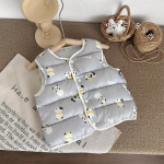 Lastele m&otilde;eldud puuvillased vestid, t&uuml;drukud ja poisid, kerge polsterdatud multifilmide vestiga jakk, s&uuml;gistalvised imikute riided 100