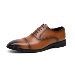 Moodsad Ehtsa Nahast Kingad Meestele Oxfords Paeladega Mehelikud Pulmapeo Kontori T&ouml;&ouml;kingad Elegantne Disainerbr&auml;ndi T&otilde;mbad Kingad Meestele 38 must