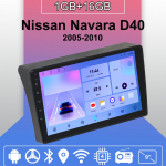 Android Carplay autoraadio Nissan Navara D40 2005-2010 jaoks Multimeediam&auml;ngija Peaseade Stereo GPS-navigatsioon BT WIFI 2+32GB 1+16GB
