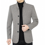 Meeste s&uuml;gis Slim Fit bleiserid &uuml;likonnad mantlid Uued meeste &auml;ri vabaaja villased bleiserid jakid &uuml;likonnad mantlid villased segud meeste r&otilde;ivad L