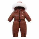 Baby Winter Jumpsuit Thicken Boys Suusakomplekt Mantel Soe Laste Jope Veekindel kapuutsiga Baby Girls Snowsuit 110cm punane