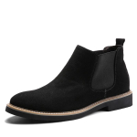 Moodsad s&uuml;gis-talvised Chelsea saapad meestele Briti stiilis seemisnahast nahast kingad meestele libistatavad vabaaja pahkluusaapad meestele suur suurus 46 bota masculina 38 black
